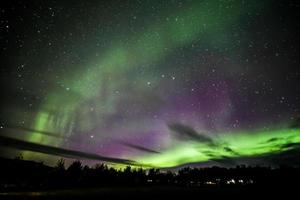 Nordlichter über Island foto