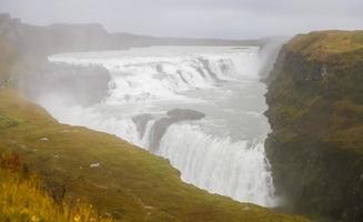 Gullfoss Wasserfall in Island foto