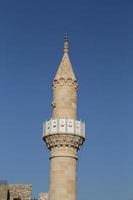 Minarett der Burgmoschee von Bodrum foto