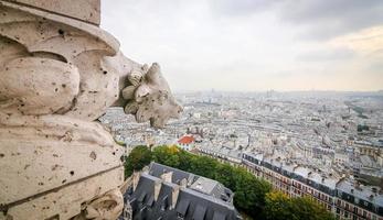 paris-blick von der basilika sacre coeur foto