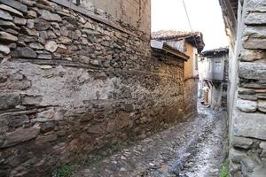 Straße im Dorf Cumalikizik, Bursa, Türkei foto