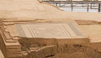 Reihenhäuser in der antiken Stadt Ephesus foto