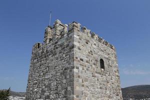 Turm der Burg von Bodrum in der Türkei foto