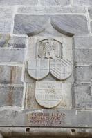 Rittersymbole in der Burg von Bodrum foto