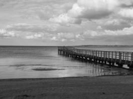 Der Strand von Eckernförde in Deutschland foto