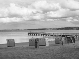 Der Strand von Eckernförde in Deutschland foto