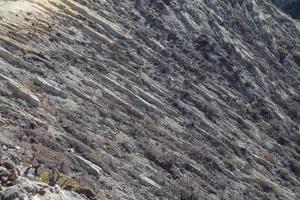 Detail vom Vulkan und Krater Kawah Ijen, Indonesien foto