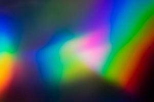 bunter regenbogenverlaufshintergrund. buntes Lichtleck strukturiert für Overlay-Fotobeleuchtung. kreative abstrakte Lichtfarbe für Banner, Tapeten, Kulissen usw. foto