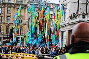 london in großbritannien im juni 2022. ein blick auf die platin-jubiläumsparade foto