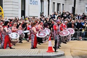 london in großbritannien im juni 2022. ein blick auf die platin-jubiläumsparade foto