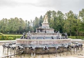 Brunnen im Schloss Herrenchiemsee in Deutschland foto