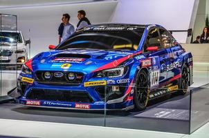 frankfurt - sept 2015 subaru sti nbr challenge präsentiert auf der iaa foto