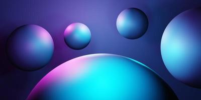3D-Rendering von violettem und blauem abstraktem minimalem Hintergrund. szene für werbung, technik, schaufenster, banner, kosmetik, mode, business, sport, metaverse. Science-Fiction-Illustration. Warenpräsentation