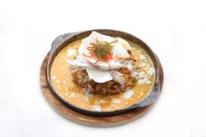 gedämpfter Fisch mit Curry-Paste foto