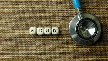 adhd für das bewusstseinskonzept für psychische gesundheit. foto