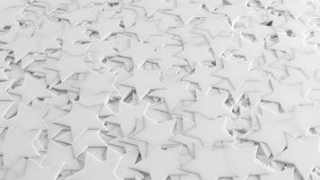 Weißer 3D-Hintergrund Abstrakte 5-Punkte-Sternmuster-Textur foto