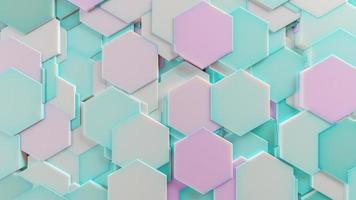 3D-Hintergrund abstrakte Hexagonmusterbeschaffenheit foto