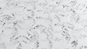 Weißer 3D-Hintergrund Abstrakte 4-Punkt-Sternmuster-Textur foto