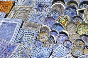 Afrika und Tunis bunte Keramik foto