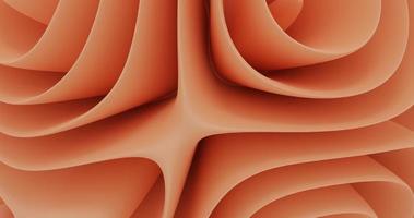 abstrakter hintergrund mit wellenmustern wie einer rosenblume, die einen 3d-effekt und einen subtilen effekt, 3d-rendering, bräunlich-orange farbe und 4k-größe hat foto