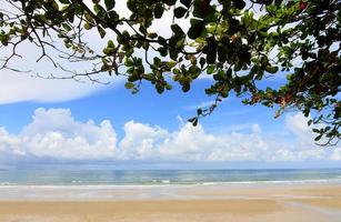 Strand und wunderschönes tropisches Meer foto