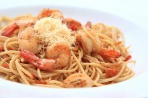 Spaghetti mit Meeresfrüchten foto