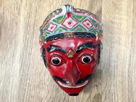 Original-Kunstmasken aus der indonesischen Kultur foto