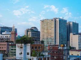 Wohnungslandschaft in Seoul, Korea foto