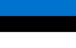 estnische Flagge von Estland foto