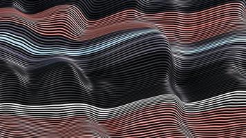 Linien weben. abstrakter hintergrund farbige dynamische wellen tuch wellenförmige falten 3d illustration foto