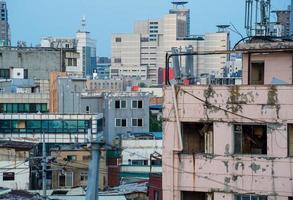 Wohnungslandschaft in Seoul, Korea foto