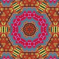 buntes Mandala Blumenmuster Boho symmetrisch 922 foto