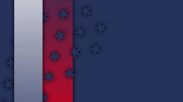 moderne einfache Zusammenfassung mit quadratischem und sternförmigem geometrischem Hintergrund in der Mischung aus dunkelblauem, weißem und rotem Farbverlauf der Flagge der Vereinigten Staaten, verfügbar für Text- und Zitatpräsentationshintergrunddesign foto