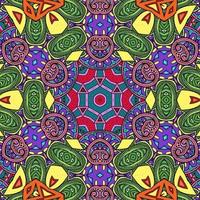 buntes Mandala Blumenmuster Boho symmetrisch 700 foto