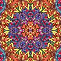 buntes Mandala Blumenmuster Boho symmetrisch 52 foto