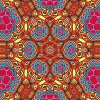 buntes Mandala Blumenmuster Boho symmetrisch 912 foto