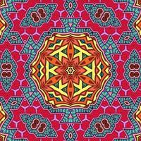 buntes Mandala Blumenmuster Boho symmetrisch 791 foto