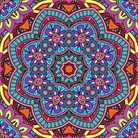 buntes Mandala Blumenmuster Boho symmetrisch 234 foto