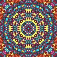 buntes Mandala Blumenmuster Boho symmetrisch 136 foto