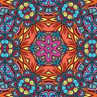 buntes Mandala Blumenmuster Boho symmetrisch 549 foto