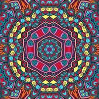 buntes Mandala Blumenmuster Boho symmetrisch 565 foto