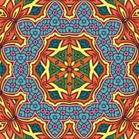 buntes Mandala Blumenmuster Boho symmetrisch 745 foto