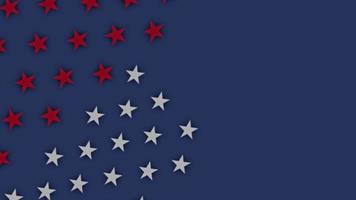 moderne einfache Zusammenfassung mit quadratischem und sternförmigem geometrischem Hintergrund in der Mischung aus dunkelblauem, weißem und rotem Farbverlauf der Flagge der Vereinigten Staaten, verfügbar für Text- und Zitatpräsentationshintergrunddesign foto