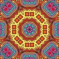 buntes Mandala Blumenmuster Boho symmetrisch 1090 foto