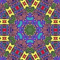 buntes Mandala Blumenmuster Boho symmetrisch 654