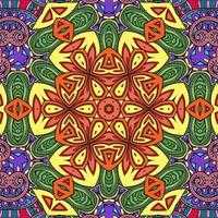 buntes Mandala Blumenmuster Boho symmetrisch 733 foto