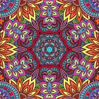 buntes Mandala Blumenmuster Boho symmetrisch 51 foto