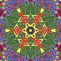 buntes Mandala Blumenmuster Boho symmetrisch 38 foto