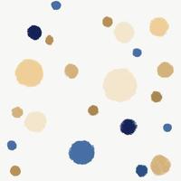 Nahtloses festliches Muster mit goldenen, blauen und beigen Kreisen foto