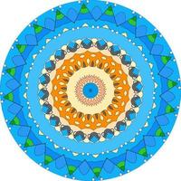 abstrakte bunte Mandala-Hintergrund. ungewöhnliche Blütenform. orientalisch . Anti-Stress-Therapiemuster. Designelemente weben foto